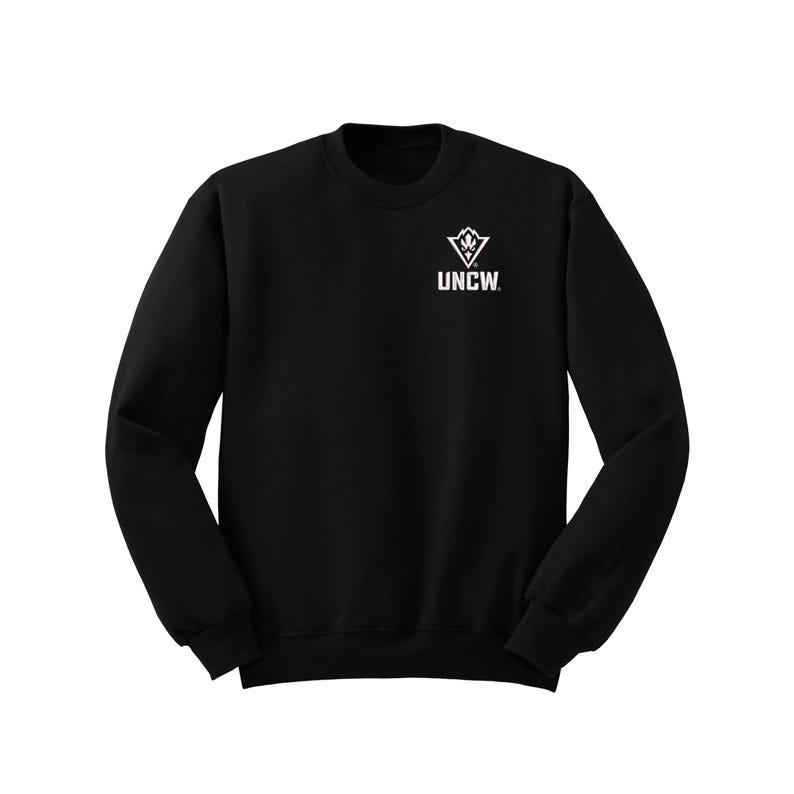 Sweat-shirt ras du cou avec LOGO brodé UNCW : Vêtements Seahawks Wilmington de l'Université de Caroline du Nord image 3