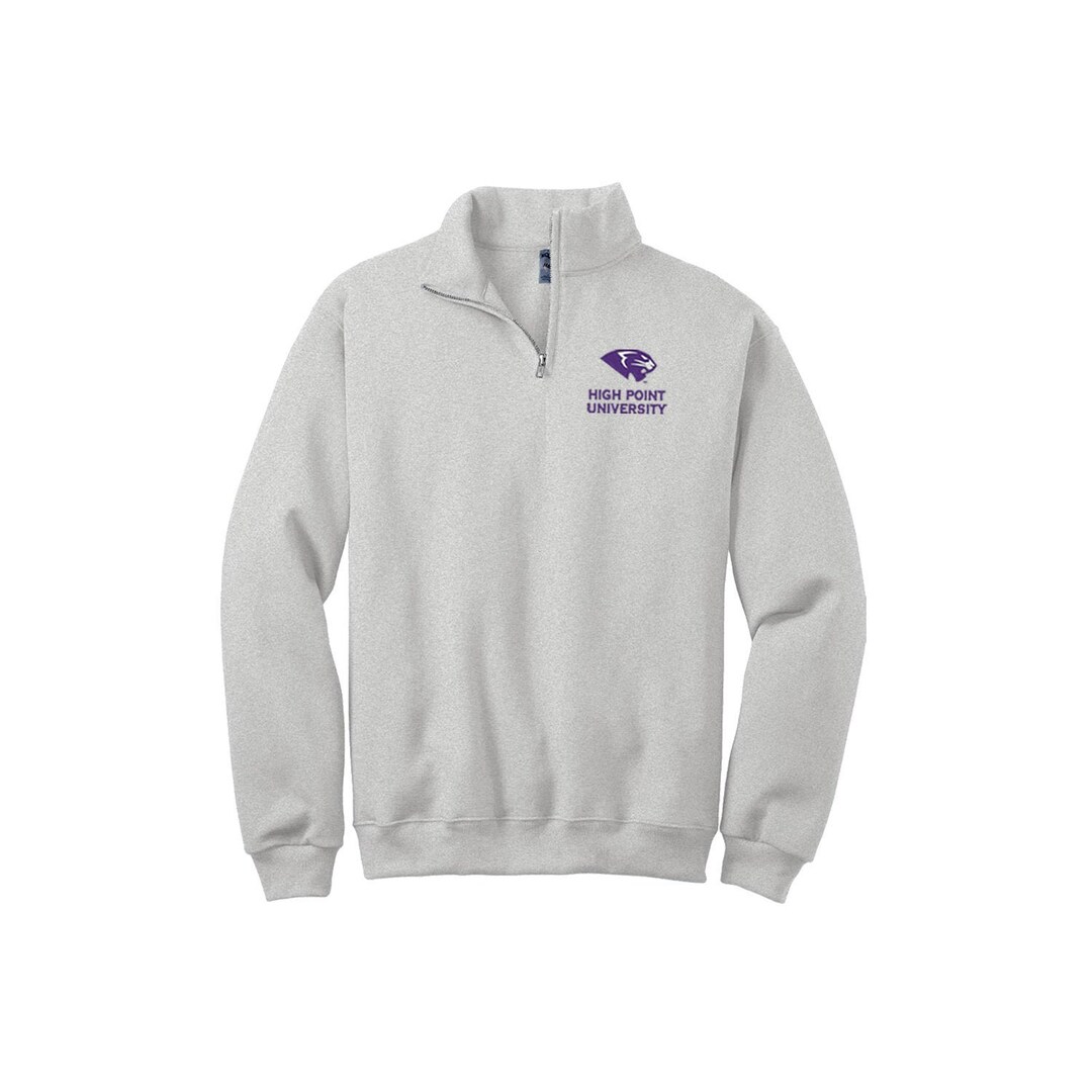 High Point University, Quarter Zip Sweatshirt, Embroidered