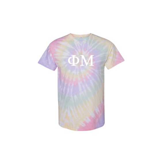 Phi Mu Tie Dye T shirt Sorority Gift Phi Mu Tie dye Short Sleeve
