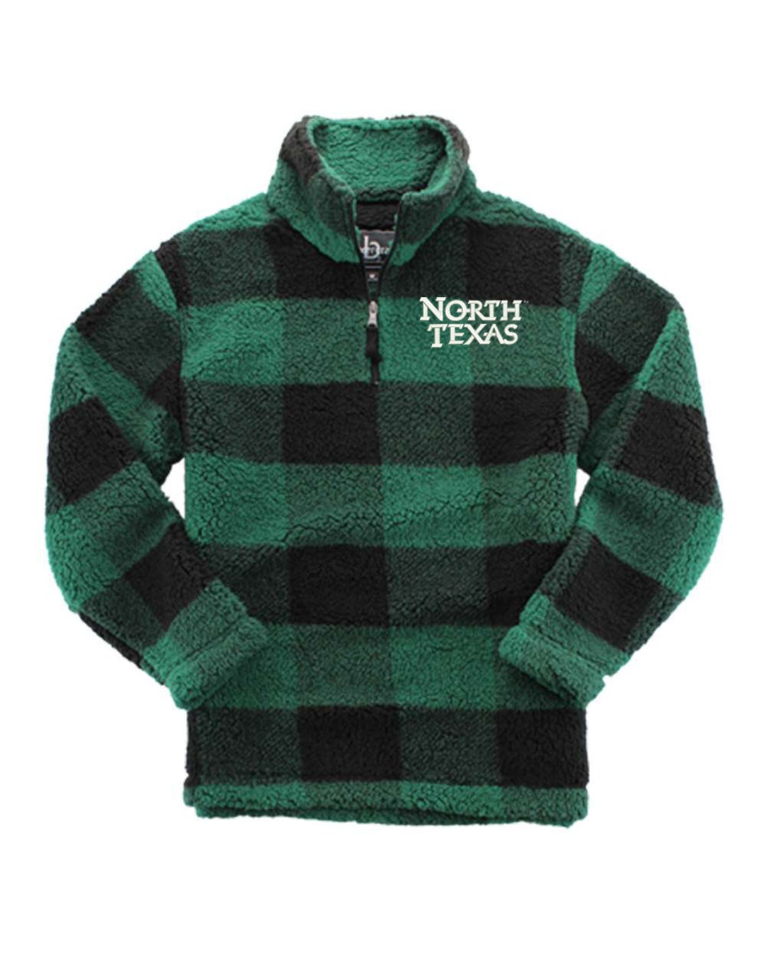 North Texas Sherpa Quarter Zip Pullover Mean Green Sweatshirt Etsy