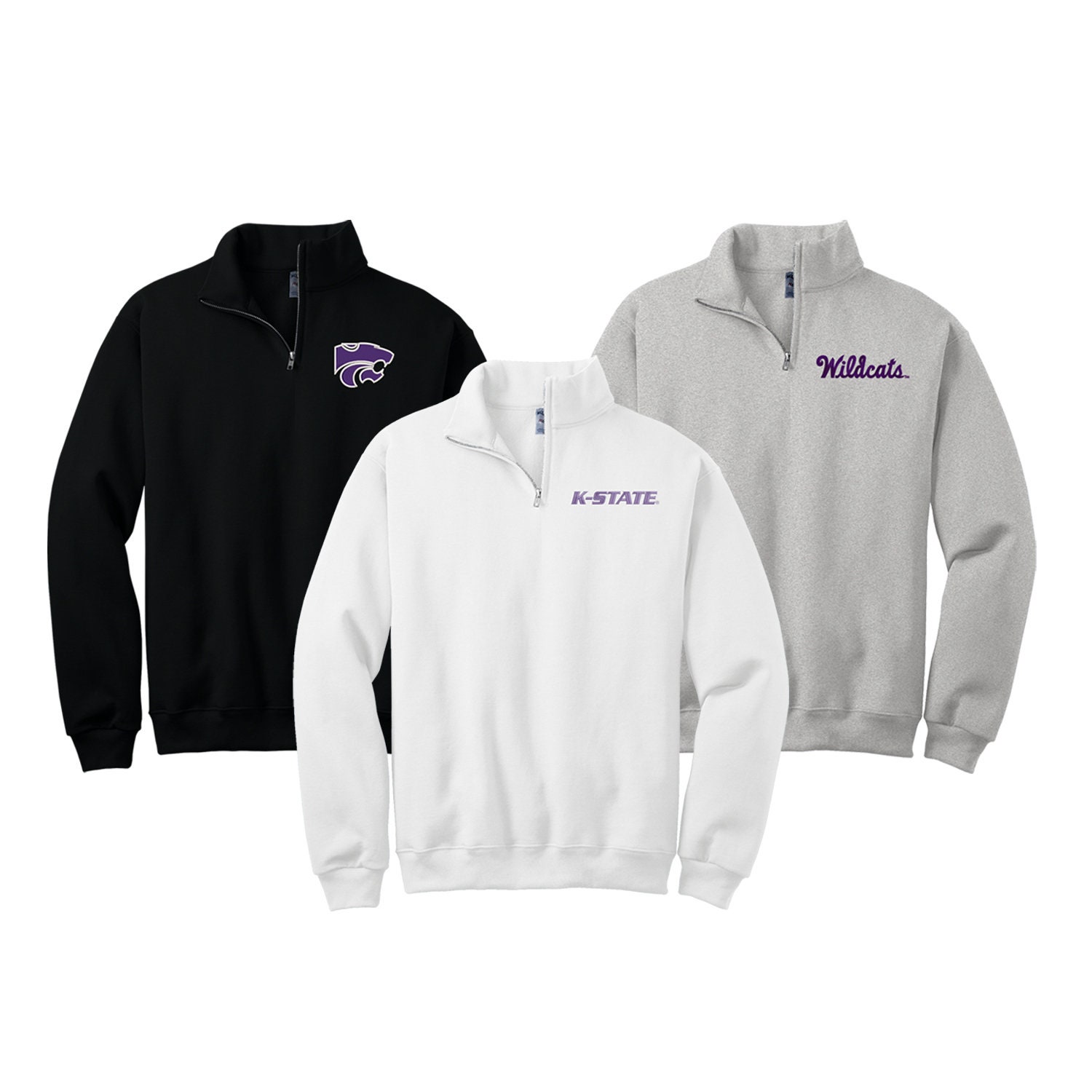 Kansas State University, Quarter Zip Sweatshirt, KSU
