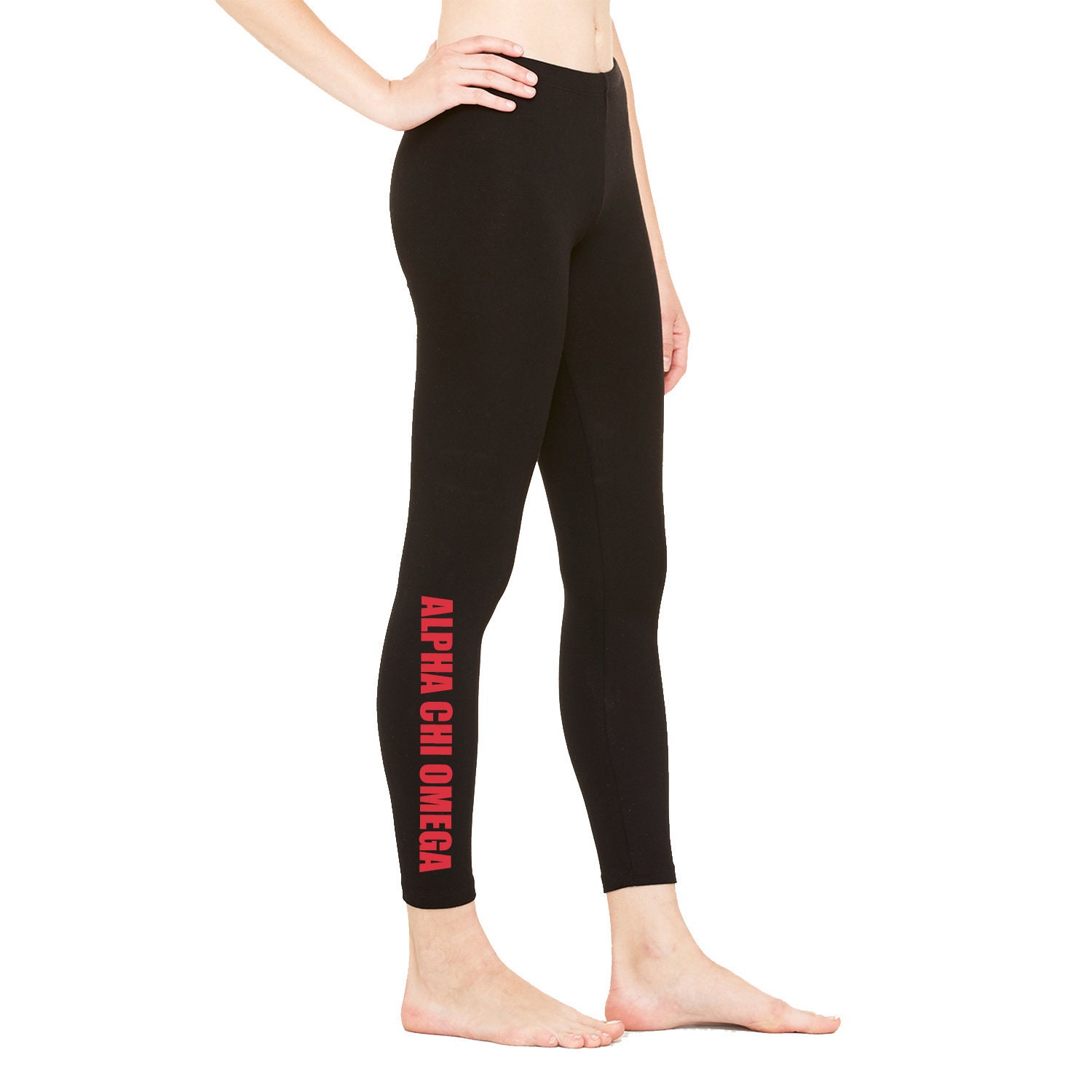 Alpha Chi Omega, Leggings, AXO Yoga Pants, Lounge Pants, Tights