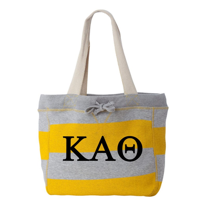 Kappa Alpha Theta Tote Bag Sorority Letter Bag Kappa Alpha Theta Beachcomber Bag