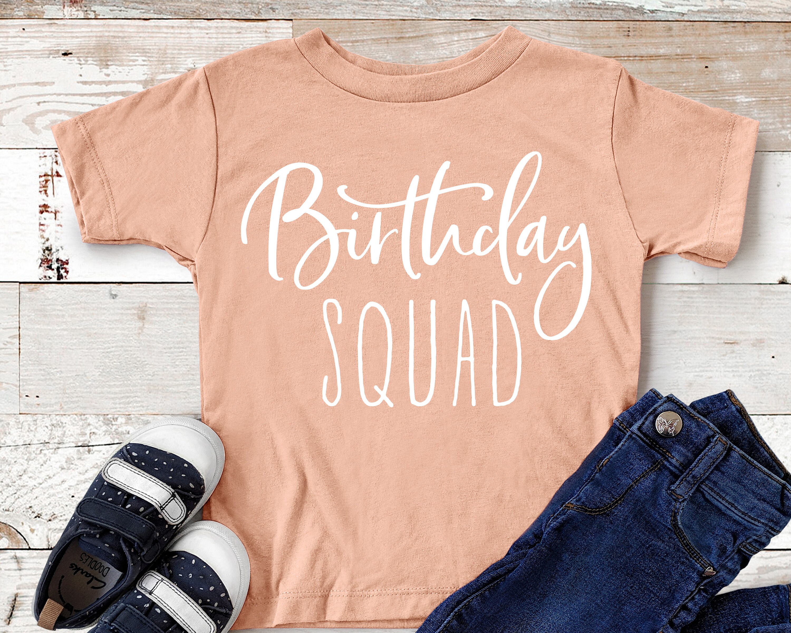 Baby Birthday Squad Shirts Youth Birthday Squad Shirt - Etsy UK