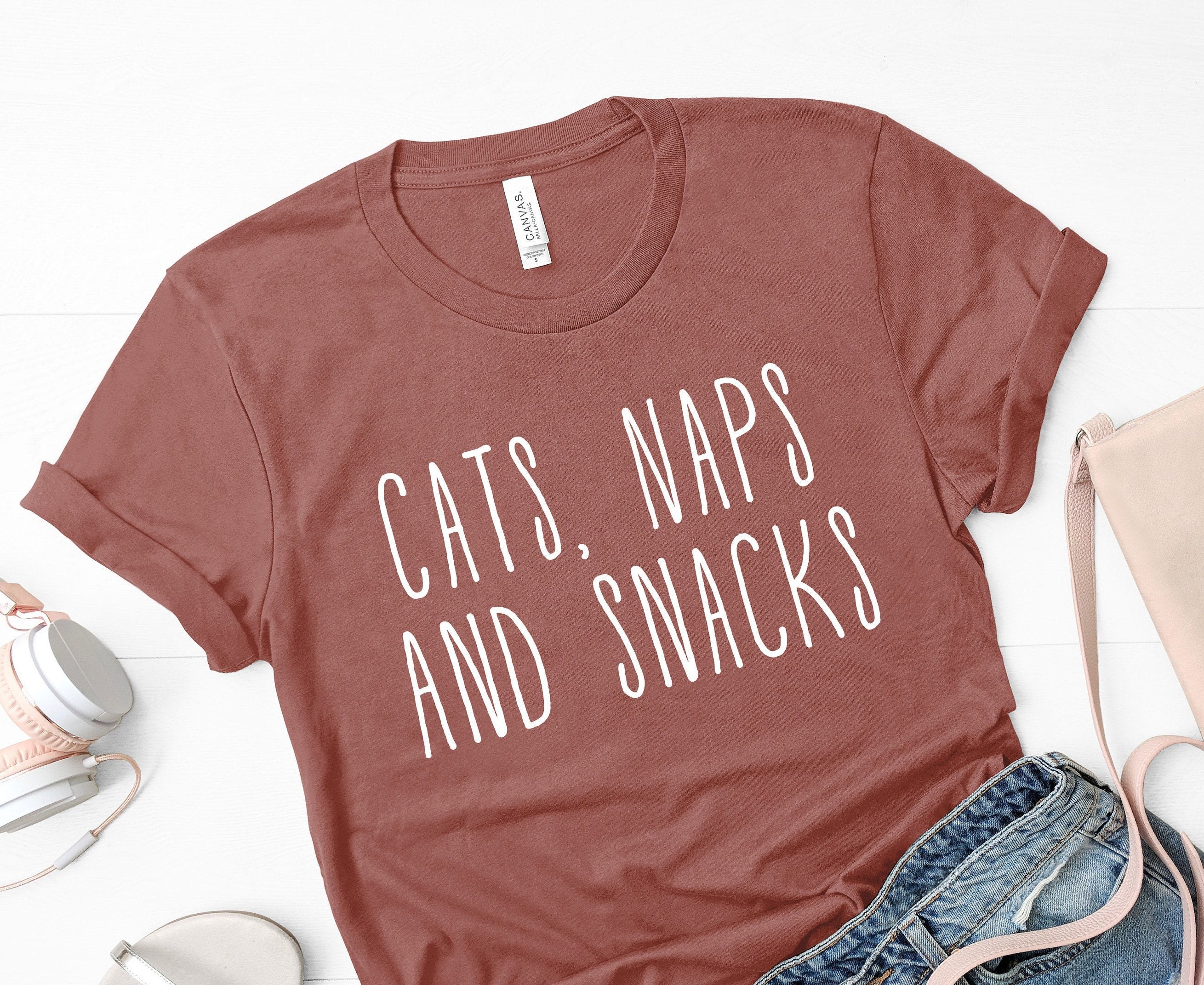 cats naps and snacks shirt