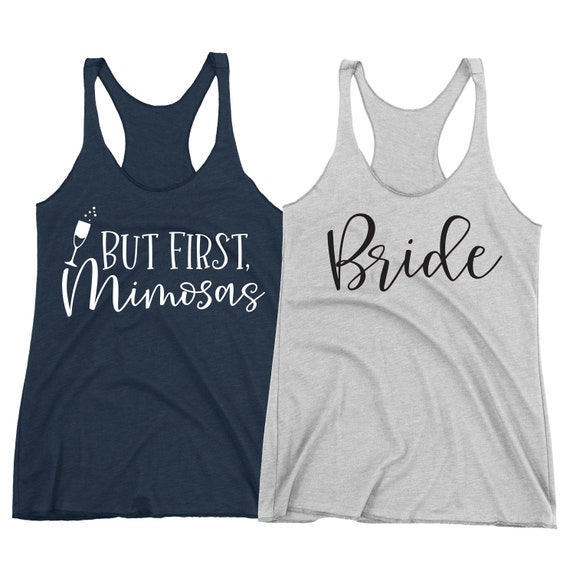 Bride Tank Top But First Mimosas Shirt Bachelorette Party | Etsy