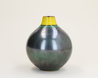 Vintage Waechtersbach ceramic ball vase, West Germany 1960s