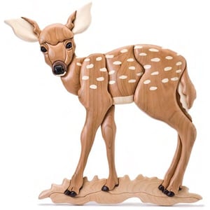 Spring Fawn Intarsia Pattern PDF Download