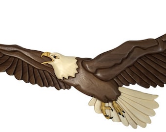 Flying Eagle PDF Download Intarsia Pattern