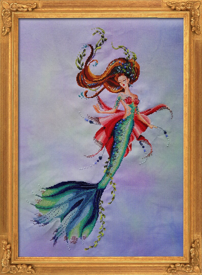 Bella Filipina Cross Stitch pattern Aquamarina