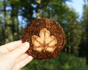 maple coasters, maple decoration, rustic maple coasters, wooden coasters set, leaf coasters, cottagecore coasters, leaf table decor rustic