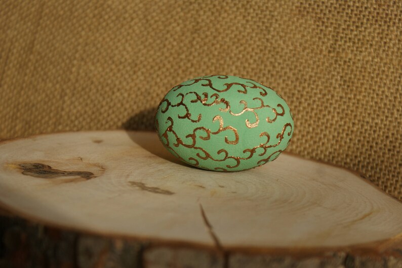 Easter wooden egg Easter ornament Easter decor Easter decoration painted egg ornament