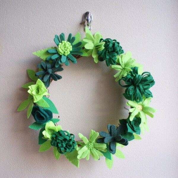 Felt Wreath Etsy