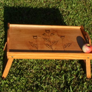 rustic breakfast tray with legs, wooden rustic tray, rustic breakfast table, cottagecore tray with legs, rustic bed tray, wooden bed table