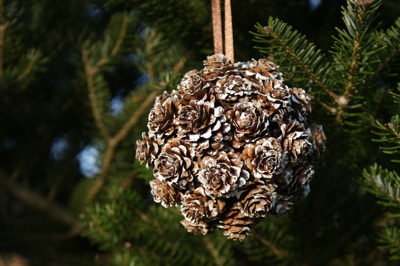 Christmas decoration Christmas tree ornament cones ball rustic Etsy