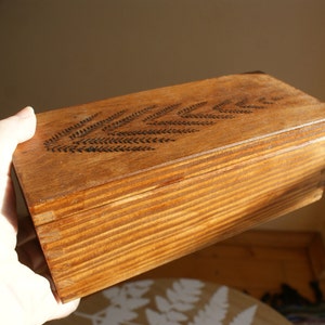 Wooden Rustic Tea Box, Tea Box Wood, Rustic Box, Wooden Tea Organizer ...