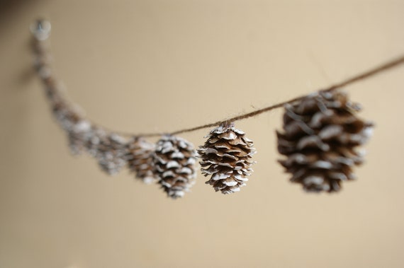 rustic Christmas garland, rustic Christmas decoration, natural garland, cones Christmas garland, fireplace garland, scandinavian decoration