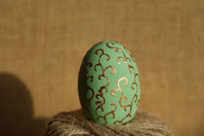Easter wooden egg Easter ornament Easter decor Easter decoration painted egg ornament