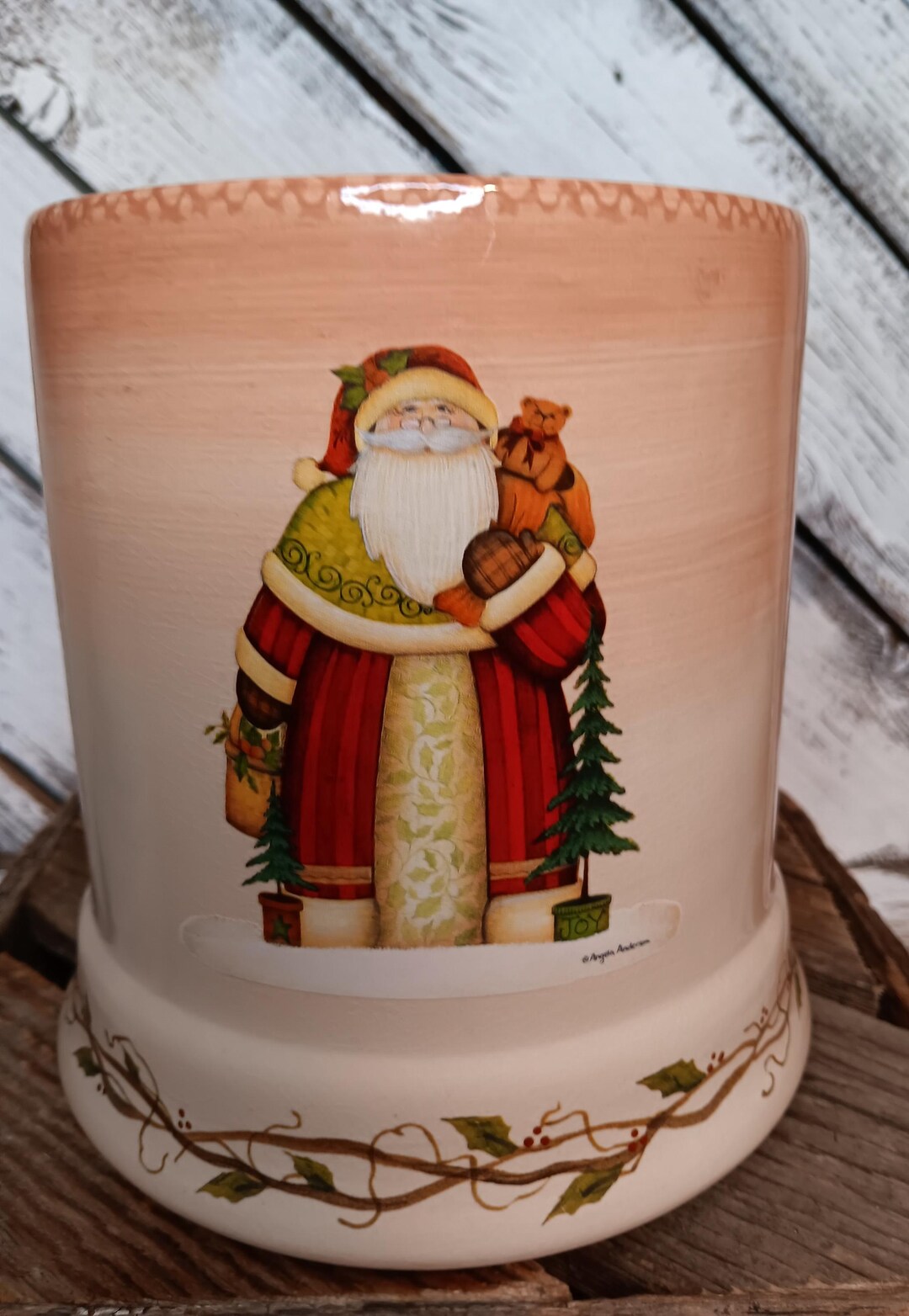 Santa Water Candle