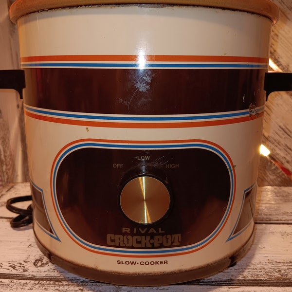 Rival Vintage Crock Pot Etsy