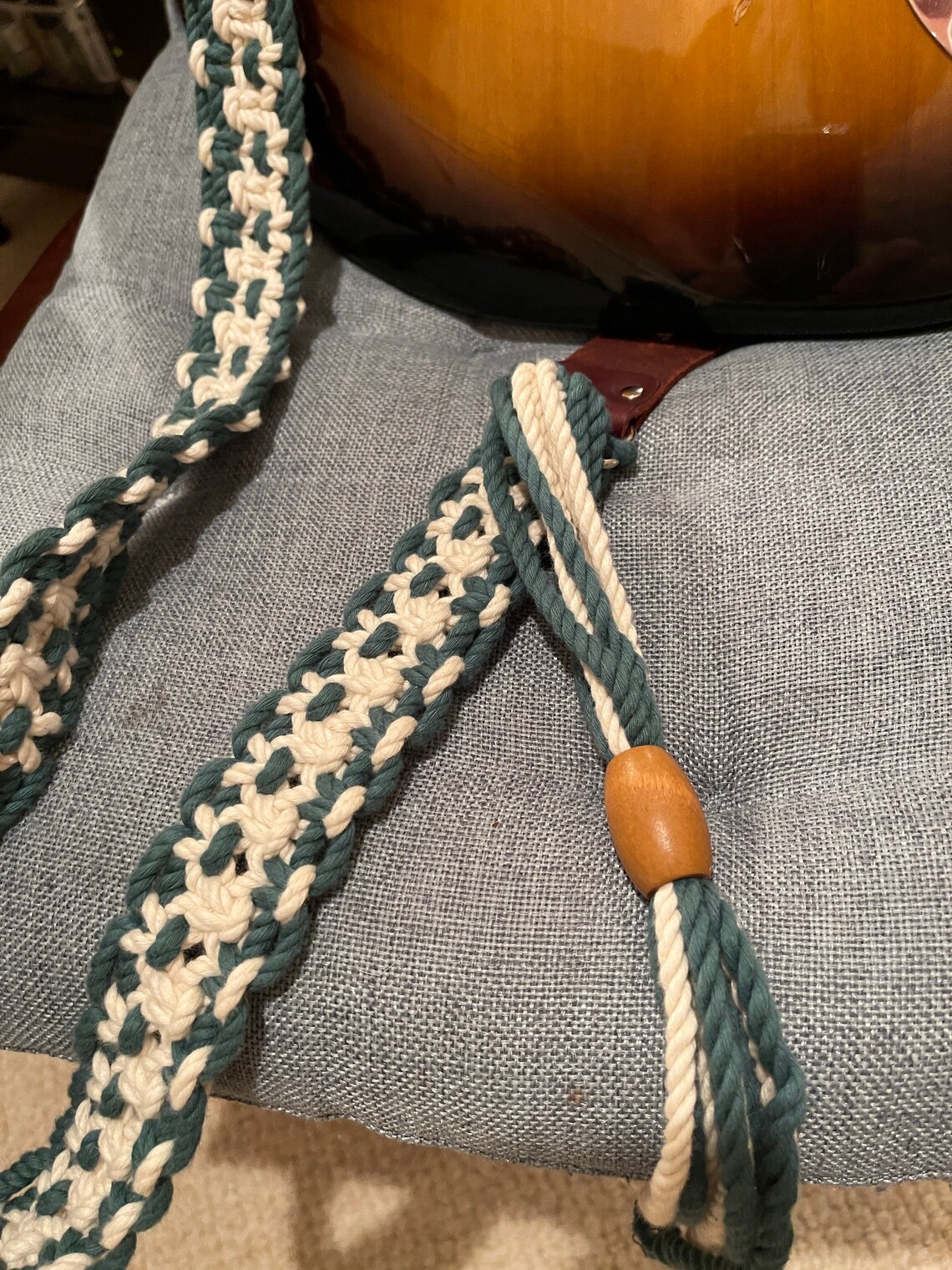 GUITAR STRAP Handmade Macrame Guitar Strap Etsy