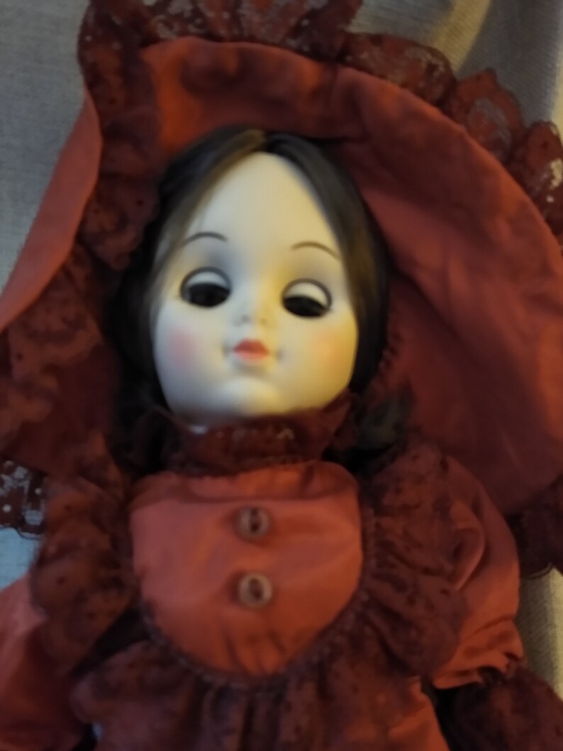 Vintage 1980s Bradley Collectors Dolls dale With Certificate Excellent