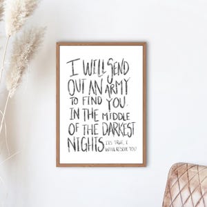 Rescue, Lauren Daigle Lyrics | Hand Lettered Original | Instant Download | Printable| 5X7, 8X10, 11X14, 16X20