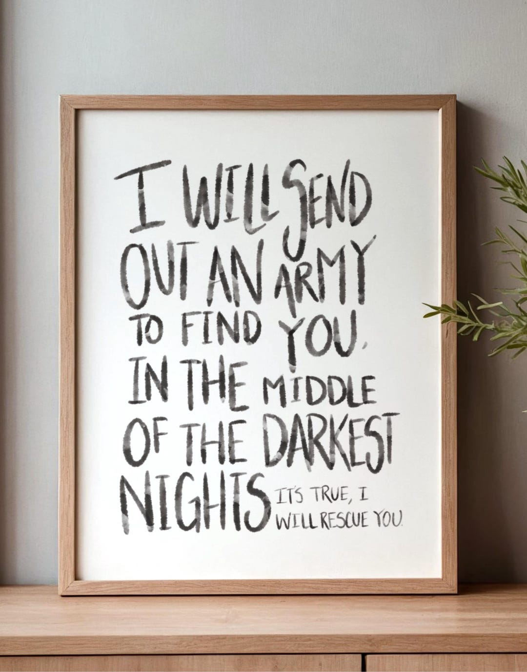 Rescue, Lauren Daigle Lyrics | Hand Lettered Original | Instant ...