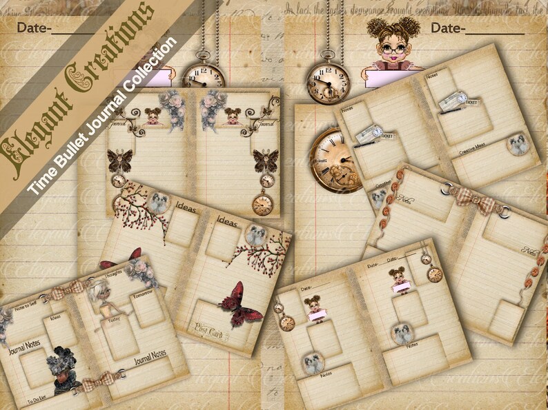 Time BULLET Journal Collection Kit Etsy