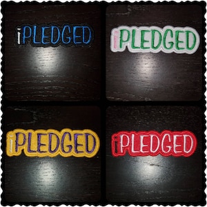 iPledge my Allegiance Appliqué