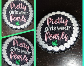 Pretty Girls Wear Pearls Patch