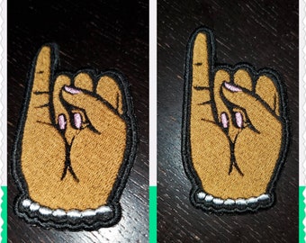 Pink Nails and Pearls Appliqué