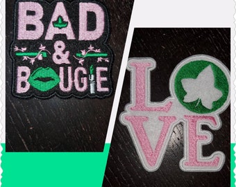 Bougie Love Appliqués