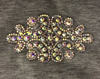 Head SCARF-w/ Iridescent Crest Design,Sparkle Scarves,Fashionable Scarves,Cancer Scarves,Alopecia,Chemo,Bandana Headcovering,Hair Loss