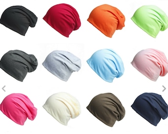 Non-Embellished Head CAP-Fashionable Head Scarves, Fashionable Caps,Cancer Scarves,Cancer Caps,Alopecia,Chemo,Slouchy Cap,Hair Loss,