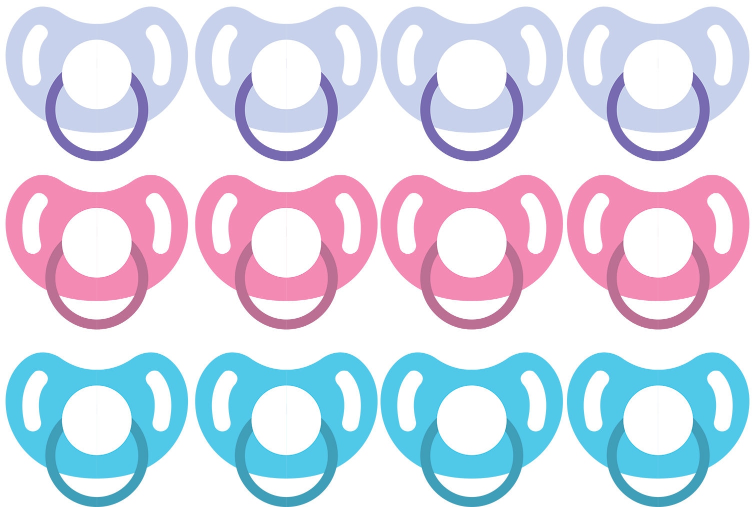 Pin the Pacifier on the Crying Baby Game Poster Etsy