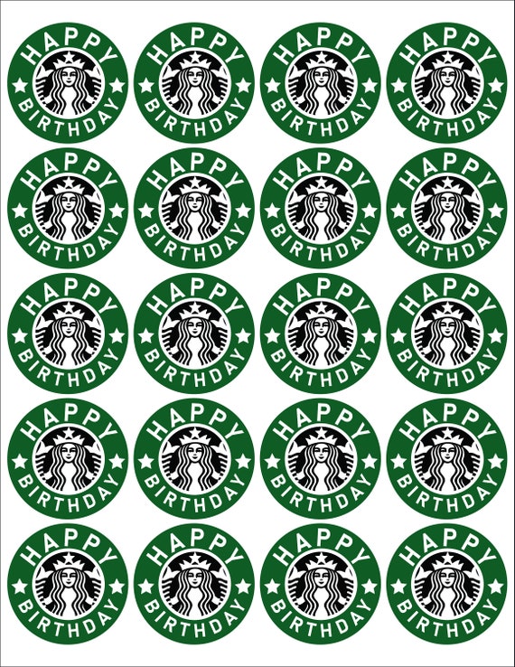 12 Starbucks Stickers Starbucks Stickers Starbucks 2 Inch 