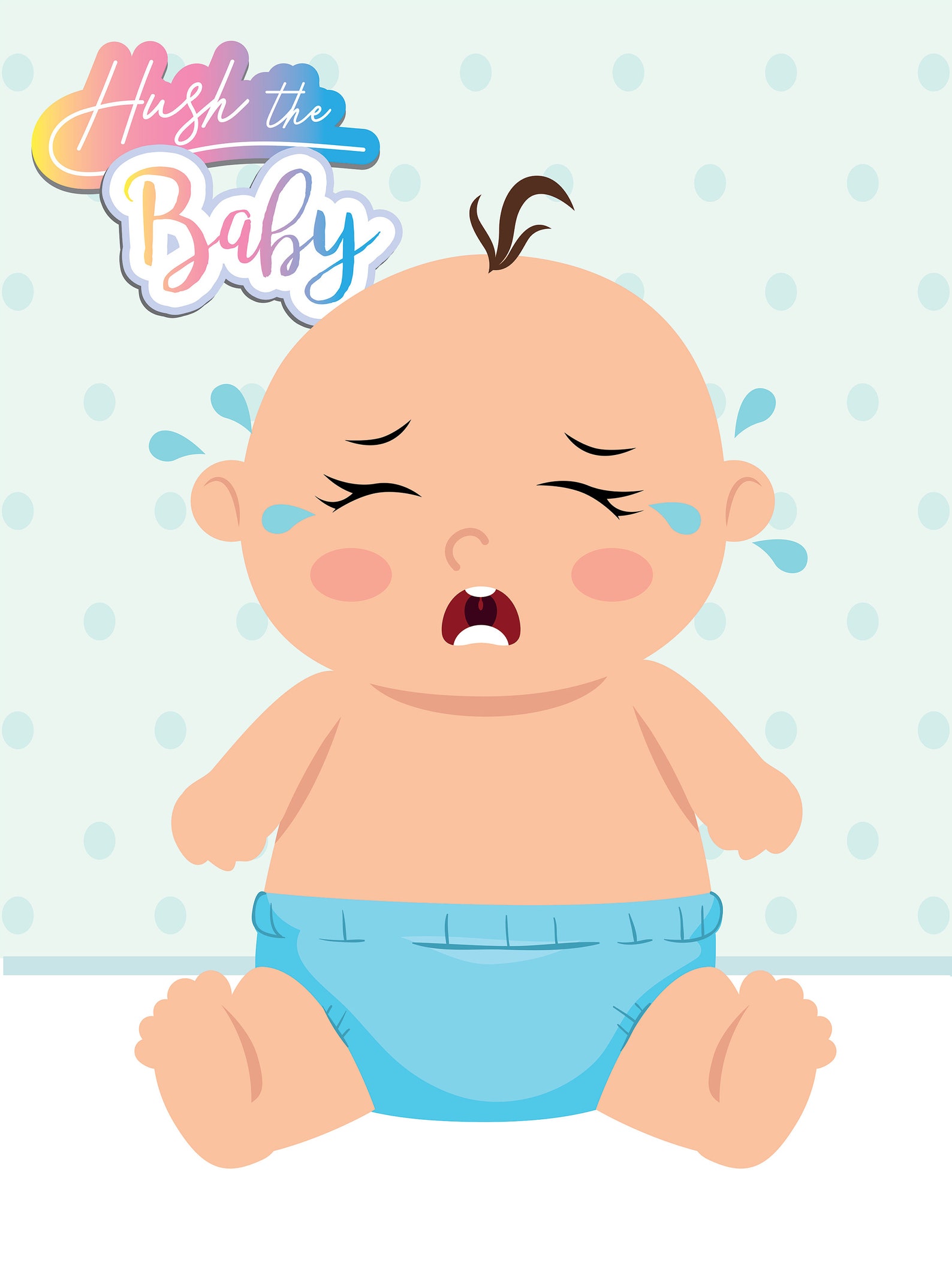Pin the Pacifier on the Crying Baby Game Poster (Instant Download) Etsy