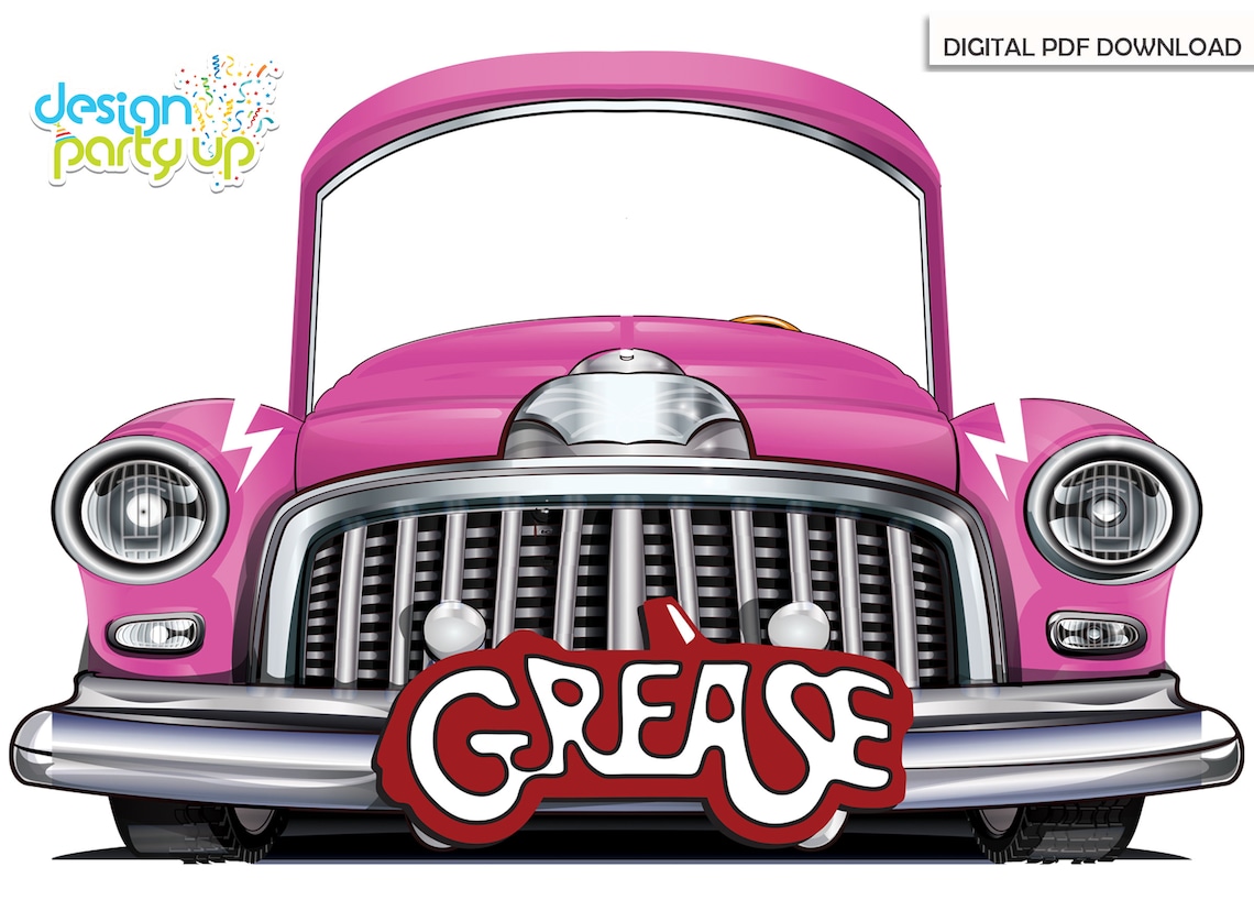Grease Lightning PINK Car Photo Booth Etsy