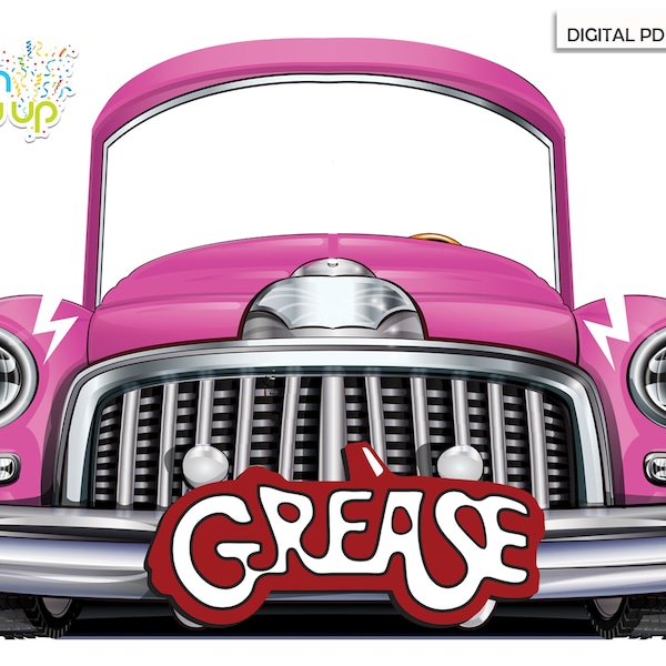 Cabina de fotos para coche Grease Lightning PINK