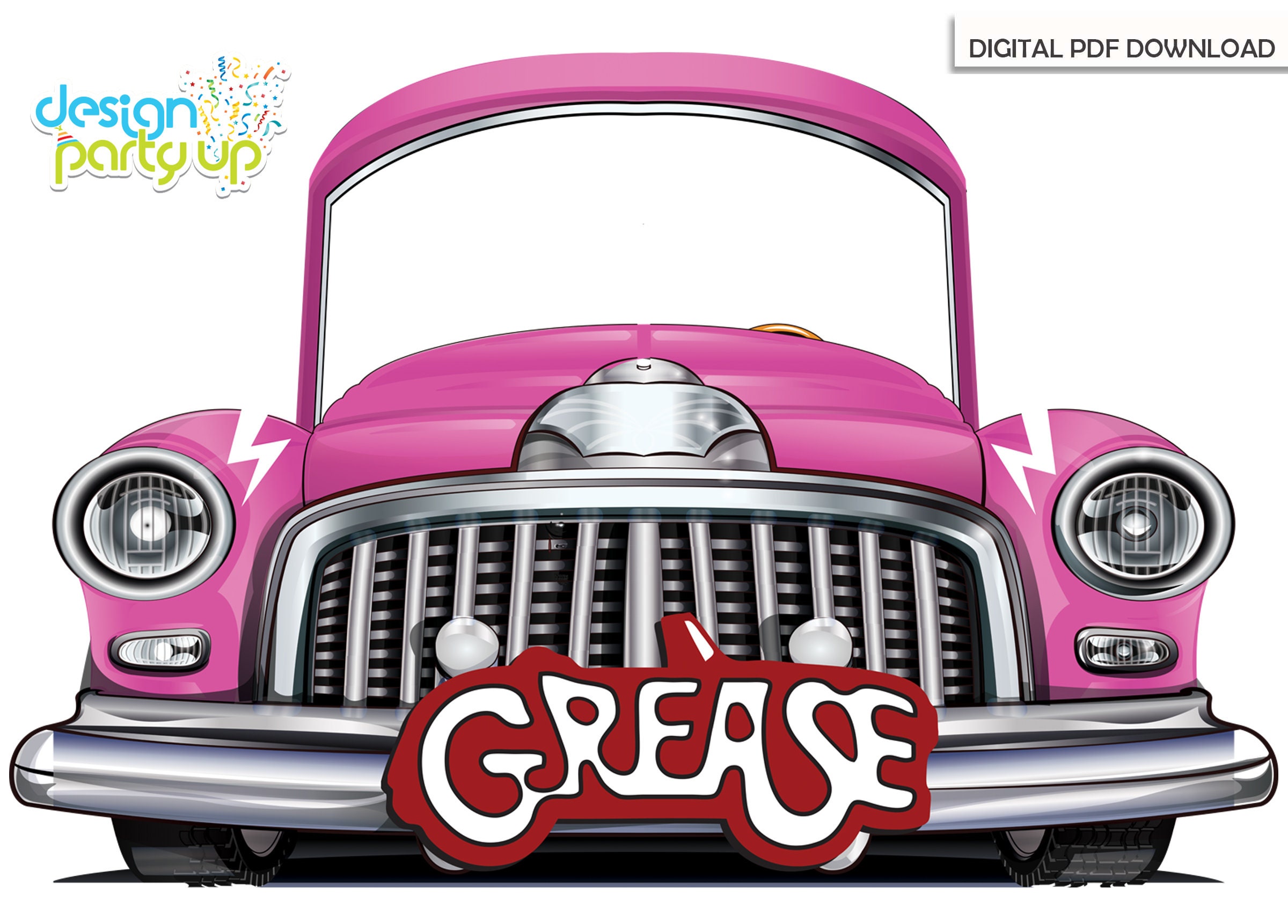Grease Lightning PINK Car Photo Booth
