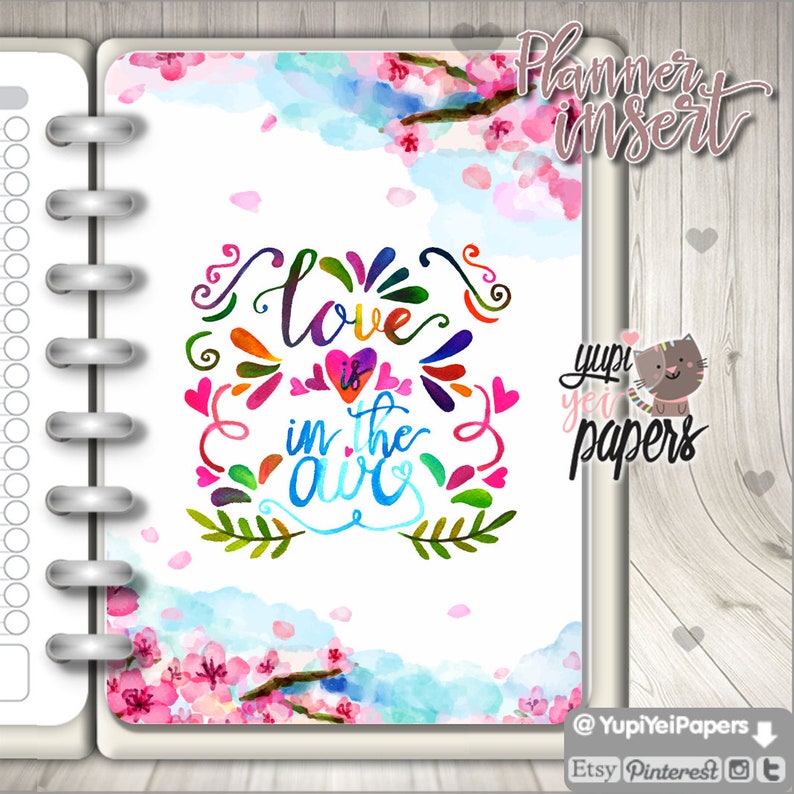 Planner Insert Printable Planner Insert Planner Divider Etsy