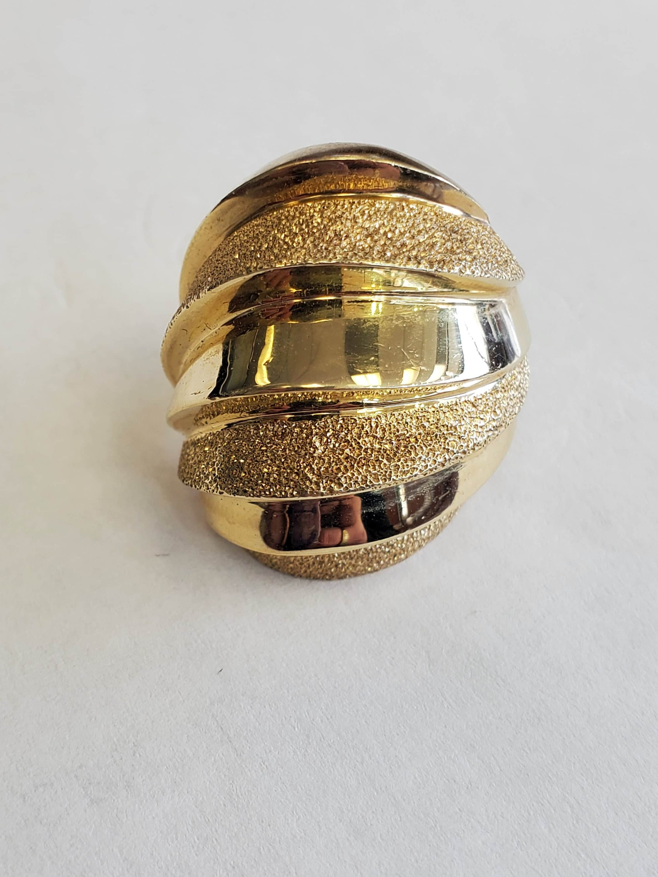 Product Image for Shell Nautilus Dome Ring 14k yellow gold size 6