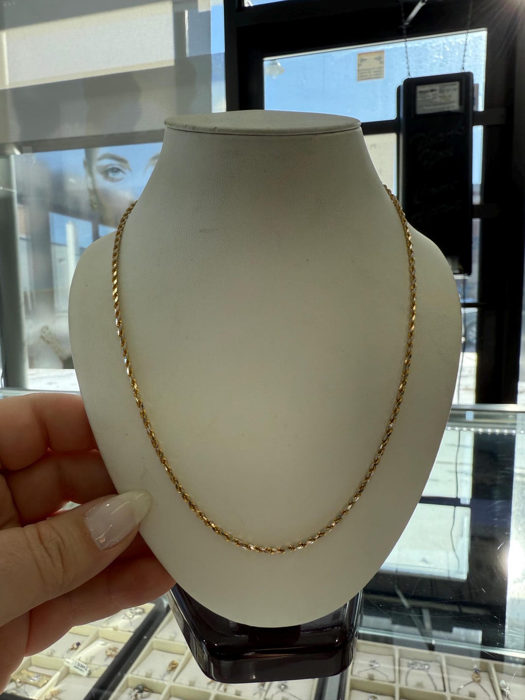 20 Inch Two Tone 18kt Rope Chain - Etsy
