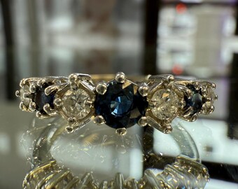 Sapphire and Diamond Band