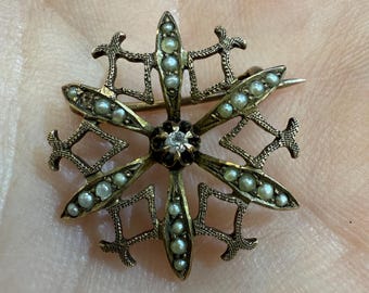 Victorian Seed Pearl Pin