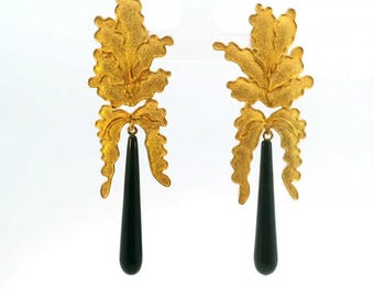23kt Orchid Earrings