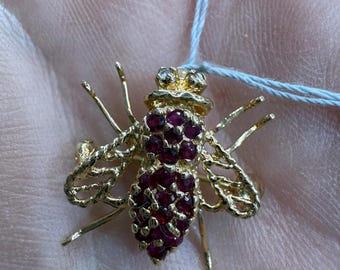 Ruby Bee Charm