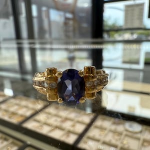 Tanzanite and Diamond Ring
