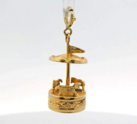 14kt Carousel Charm